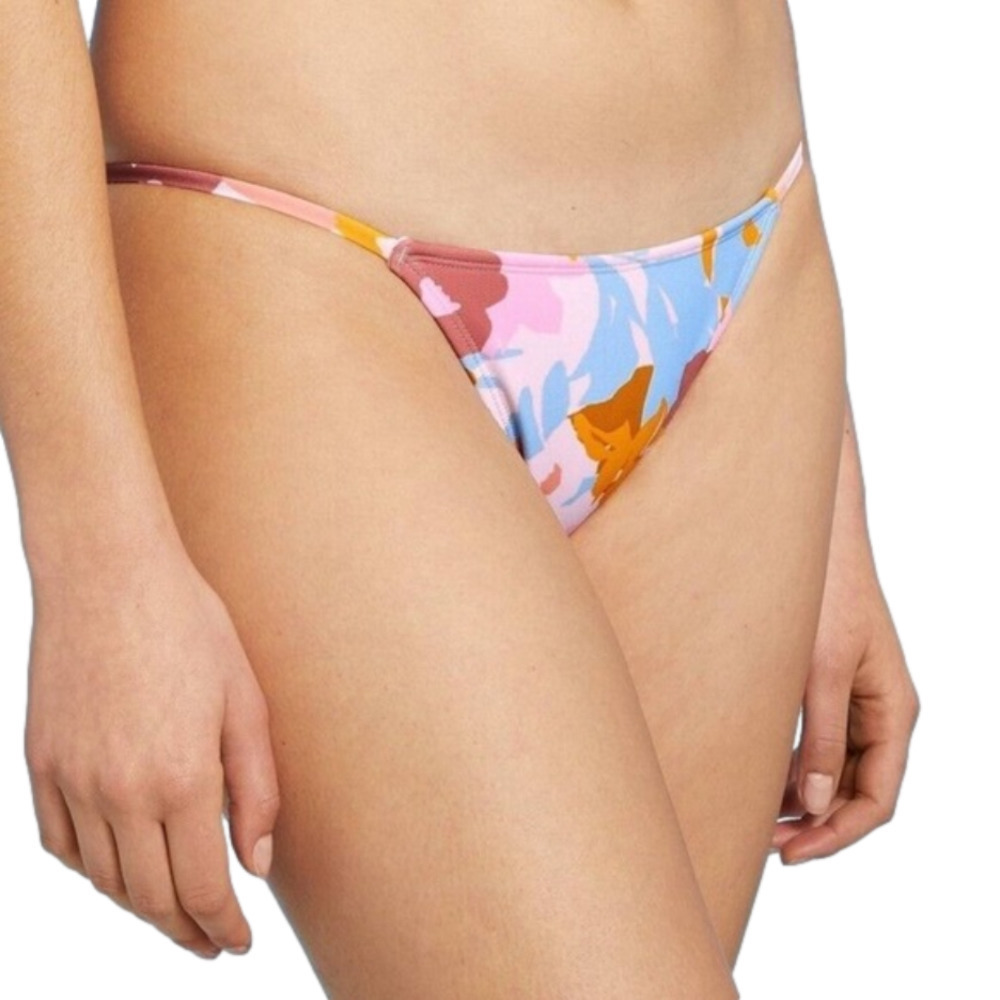 𝅺juniors' sexy Strappy Hipster Bikini Bottom Xhilaration Abstract Floral